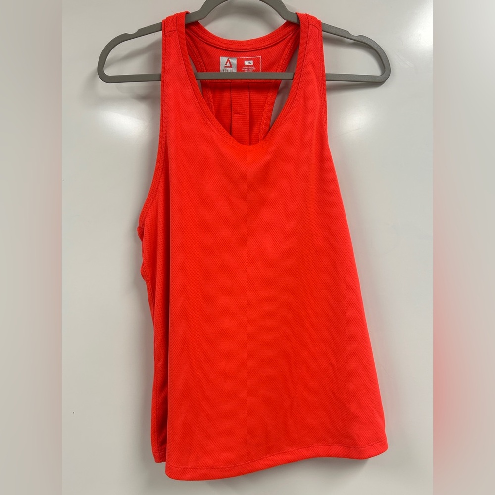 0333 Athlux Red/orange Tank Top | Women’s Large‎ | Athleisure Workout Activewea